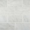 Msi Arabescato Carrara 3"X 6"Honed And Beveled Marble Subway Tile, 40PK ZOR-NS-0035